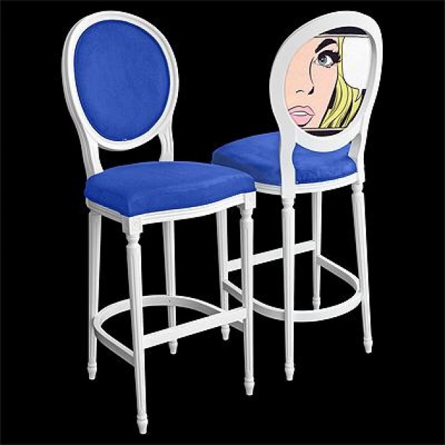 pop art židle