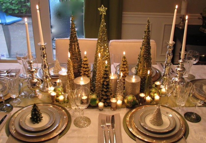 vánoční stůl